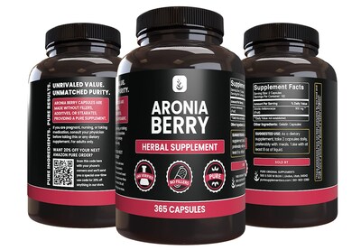 Foto 4 | Suplemento De Ingredientes Puros Y Originales: Extracto De Bayas De Aronia, 365 Cápsulas - Venta Internacional.