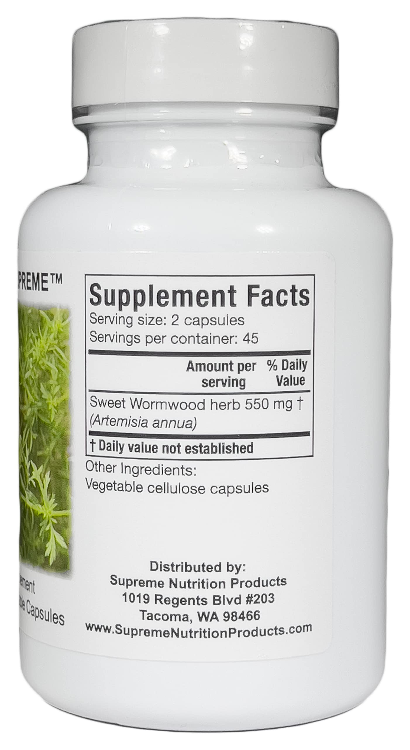 Foto 3 pulgar | Supreme Nutrition Artemisia Supreme 90 Cápsulas Vegetarianas - Venta Internacional.