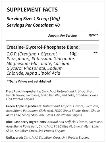 Foto 2 | Ponche De Frutas Supplement Metabolic Nutrition Cgp Creatina 400 G - Venta Internacional.
