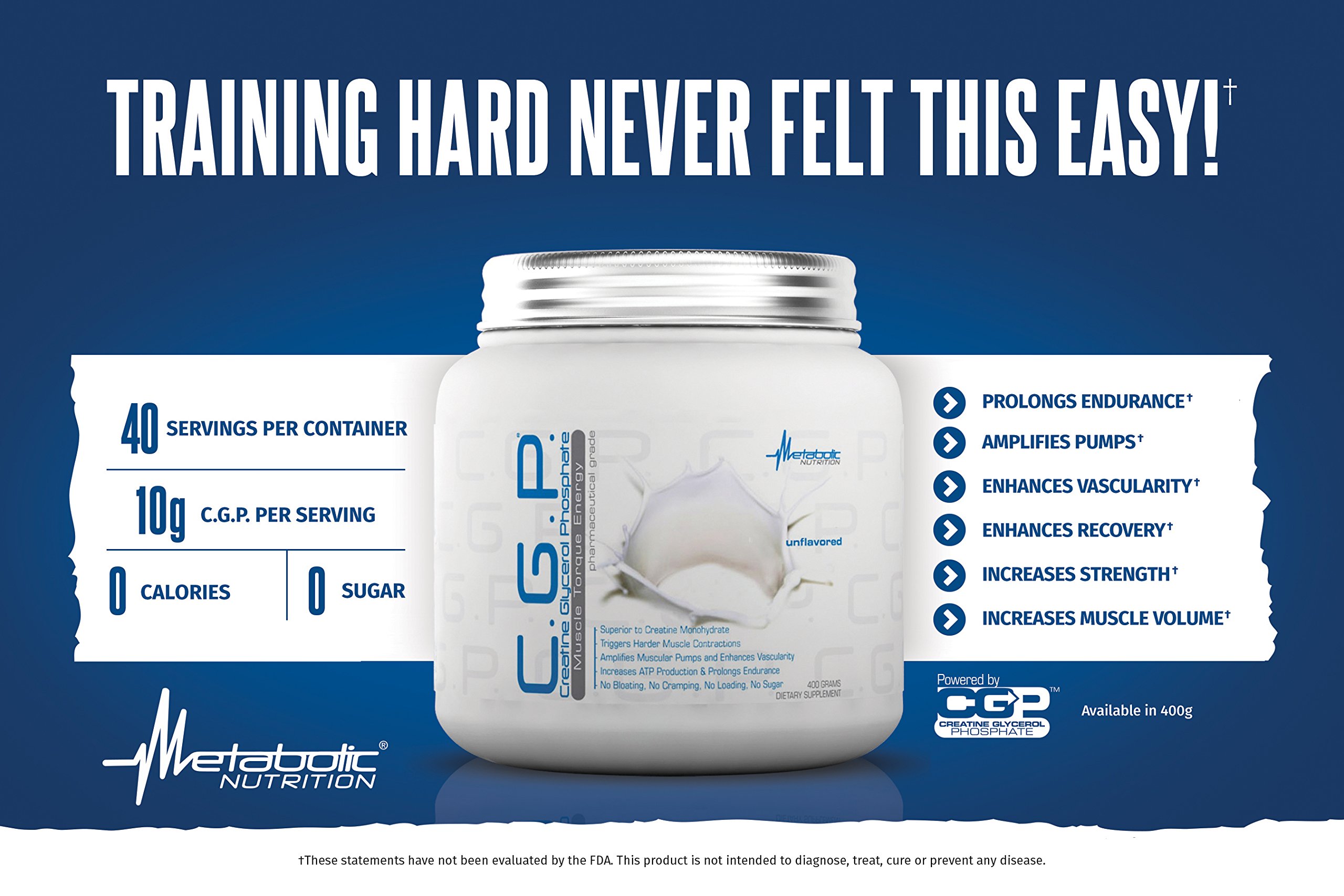 Foto 4 pulgar | Ponche De Frutas Supplement Metabolic Nutrition Cgp Creatina 400 G - Venta Internacional.