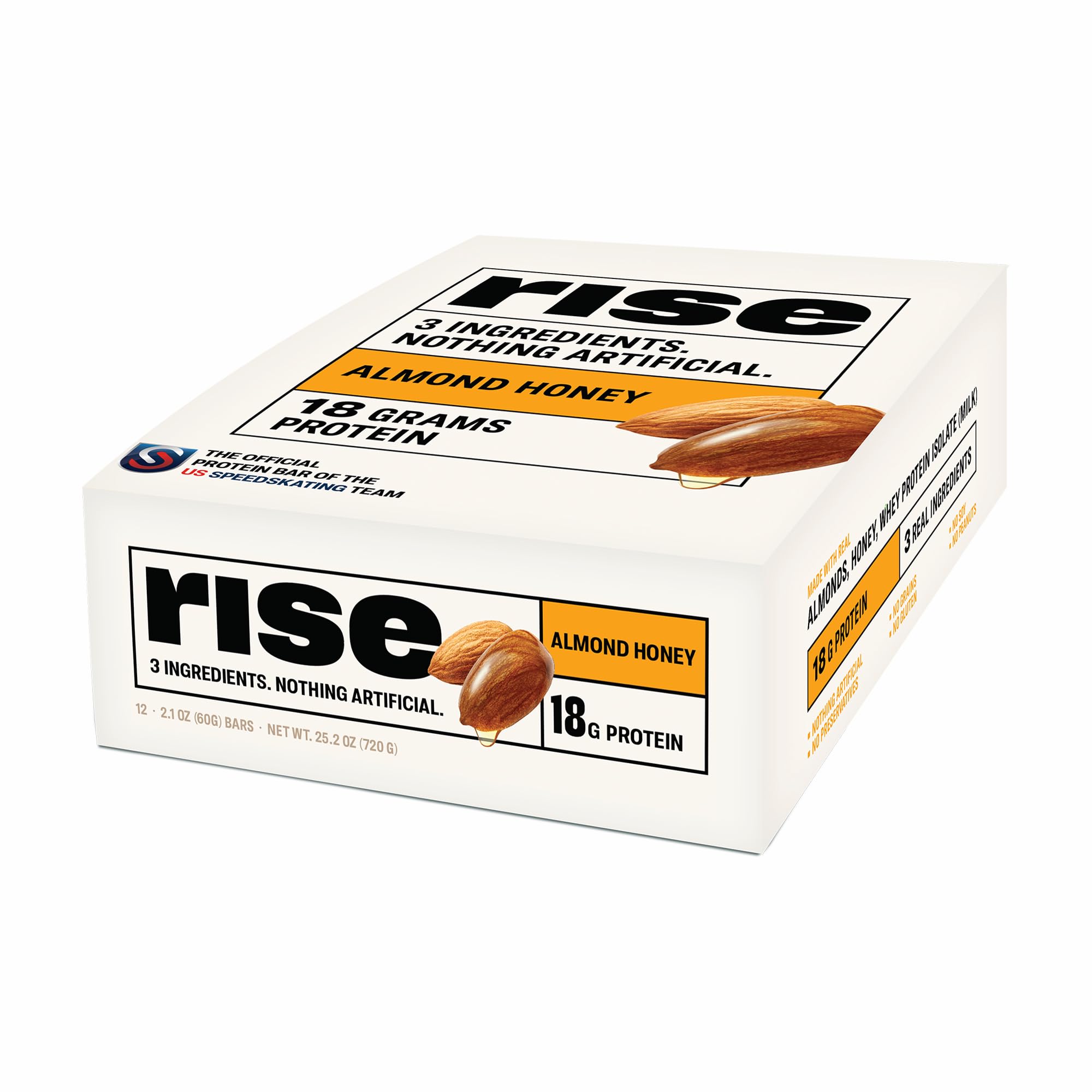 Foto 1 | Protein Bars Rise Breakfast, Miel De Suero Y Almendras, 54 G, Paquete De 12 - Venta Internacional.