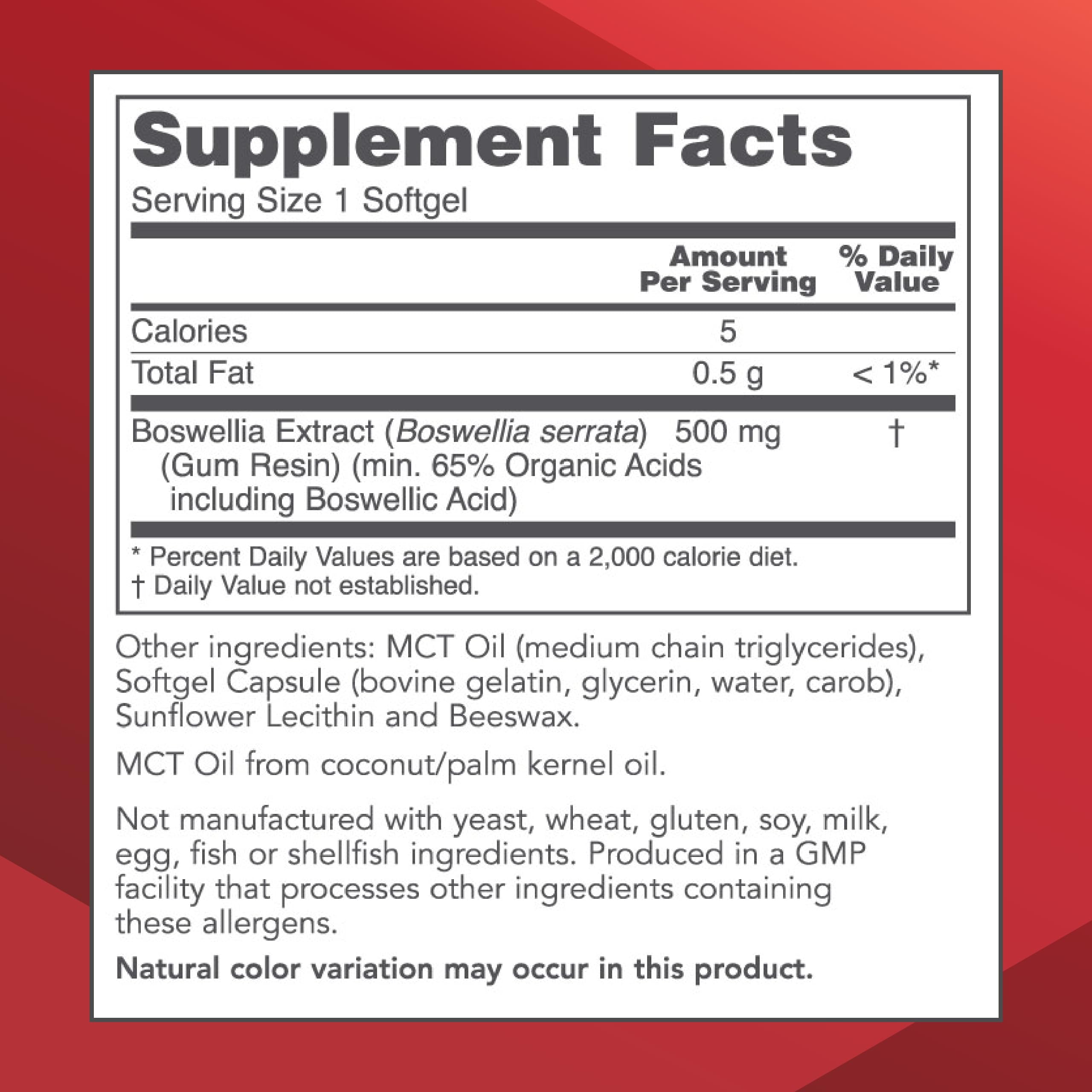 Foto 2 | Protocolo De Suplemento Para El Equilibrio De La Vida Extracto De Boswellia 500 Mg - Venta Internacional.