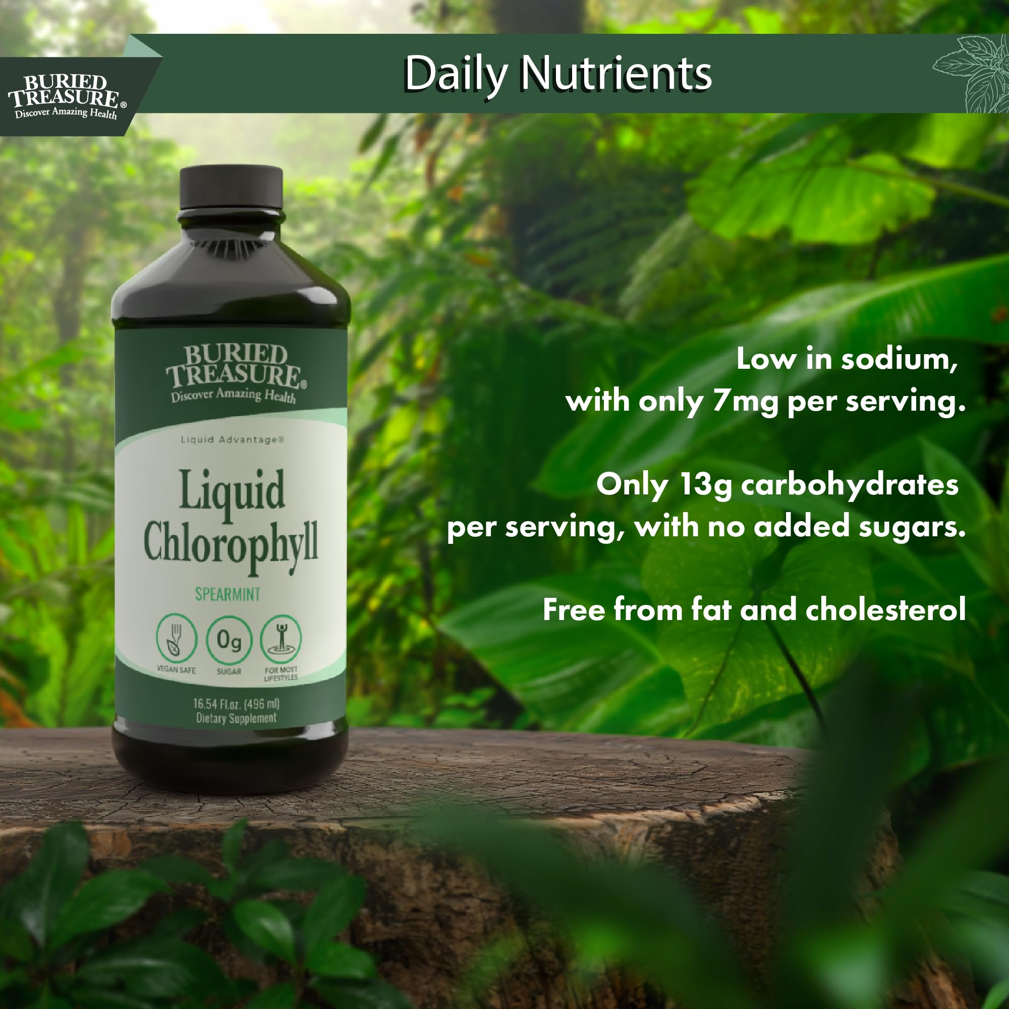 Foto 5 | Suplemento Buried Treasure Clorofila Líquida Buried 100 Mg 496 Ml - Venta Internacional