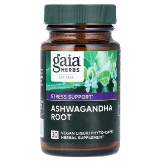 Foto 3 | Suplemento Gaia Herbs Con Raíz De Ashwagandha, 30 Cápsulas Líquidas Veganas - Venta Internacional.