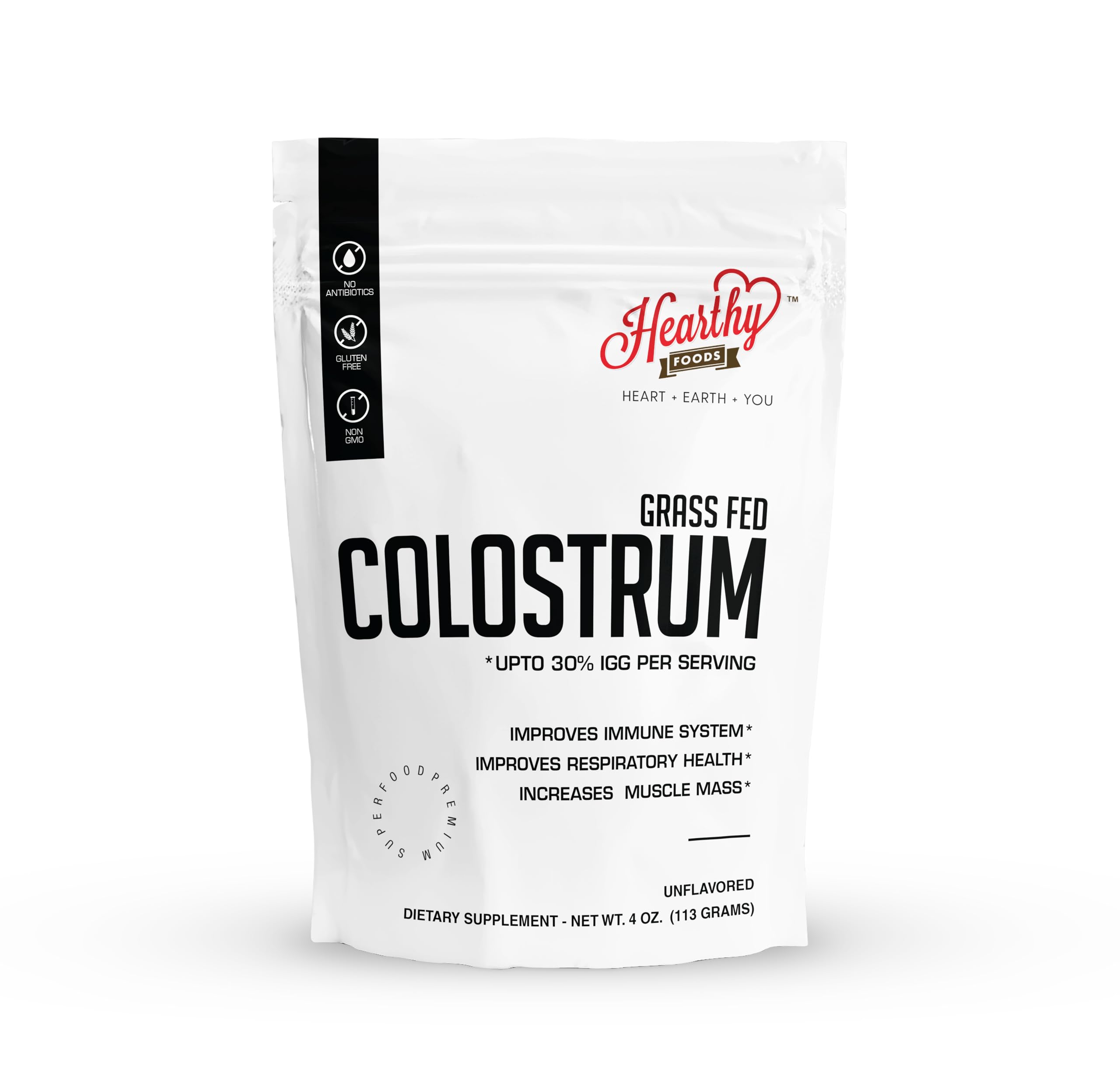 Foto 1 | Suplemento De Calostro Bovino Puro En Polvo De Hearthy Foods 113 G - Venta Internacional.