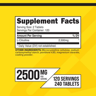 Foto 2 | Suplemento Primaforce L-citrulina 2500 Mg 240 Comprimidos - Venta Internacional.