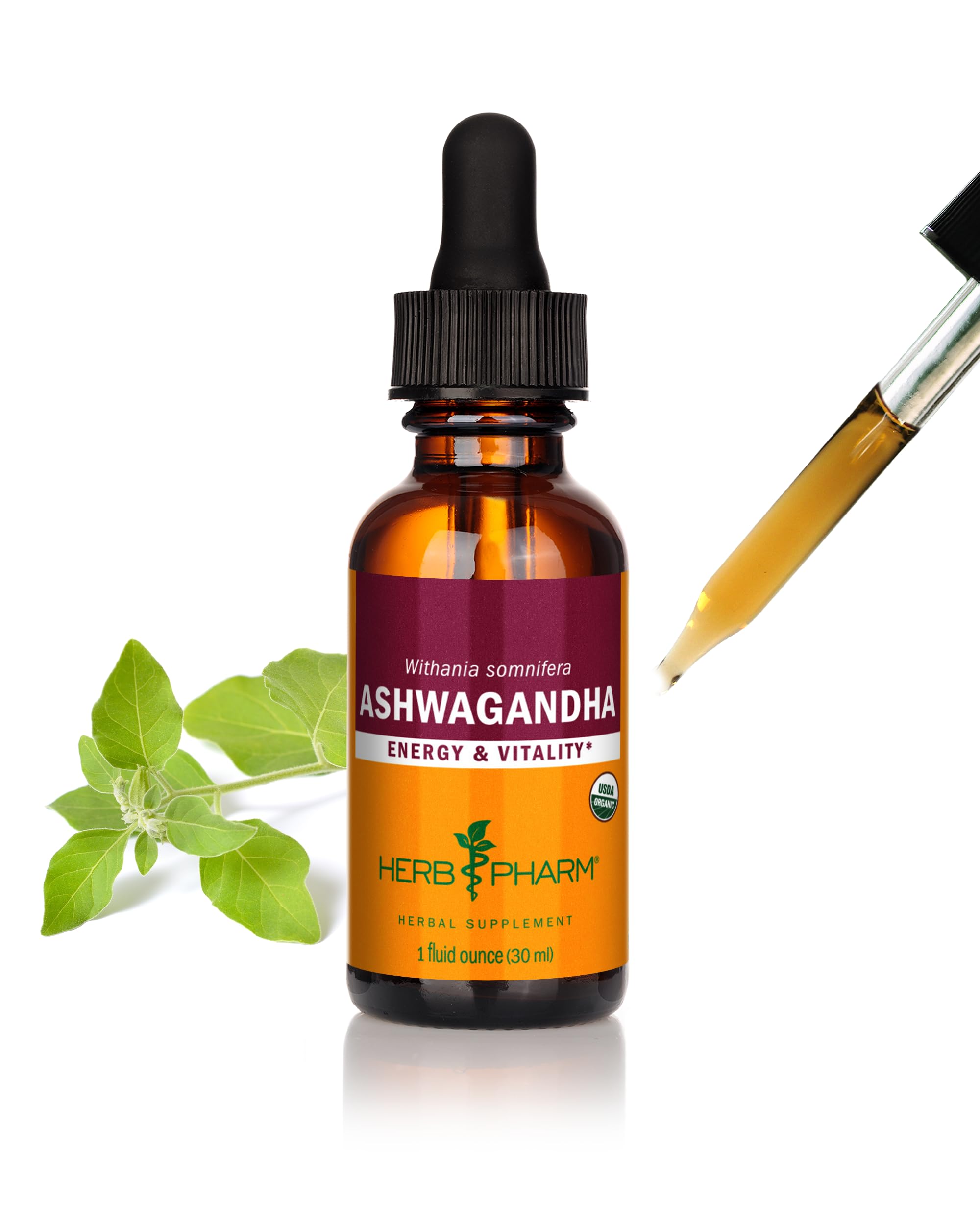 Foto 2 pulgar | Suplemento De Extracto De Ashwagandha Orgánico De Herb Pharm, 30 Ml - Venta Internacional.