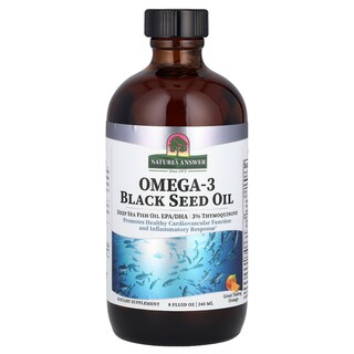Foto 1 | Suplemento De Aceite De Semillas Negras Omega-3 De Nature's Answer, 240 Ml, Naranja - Venta Internacional.