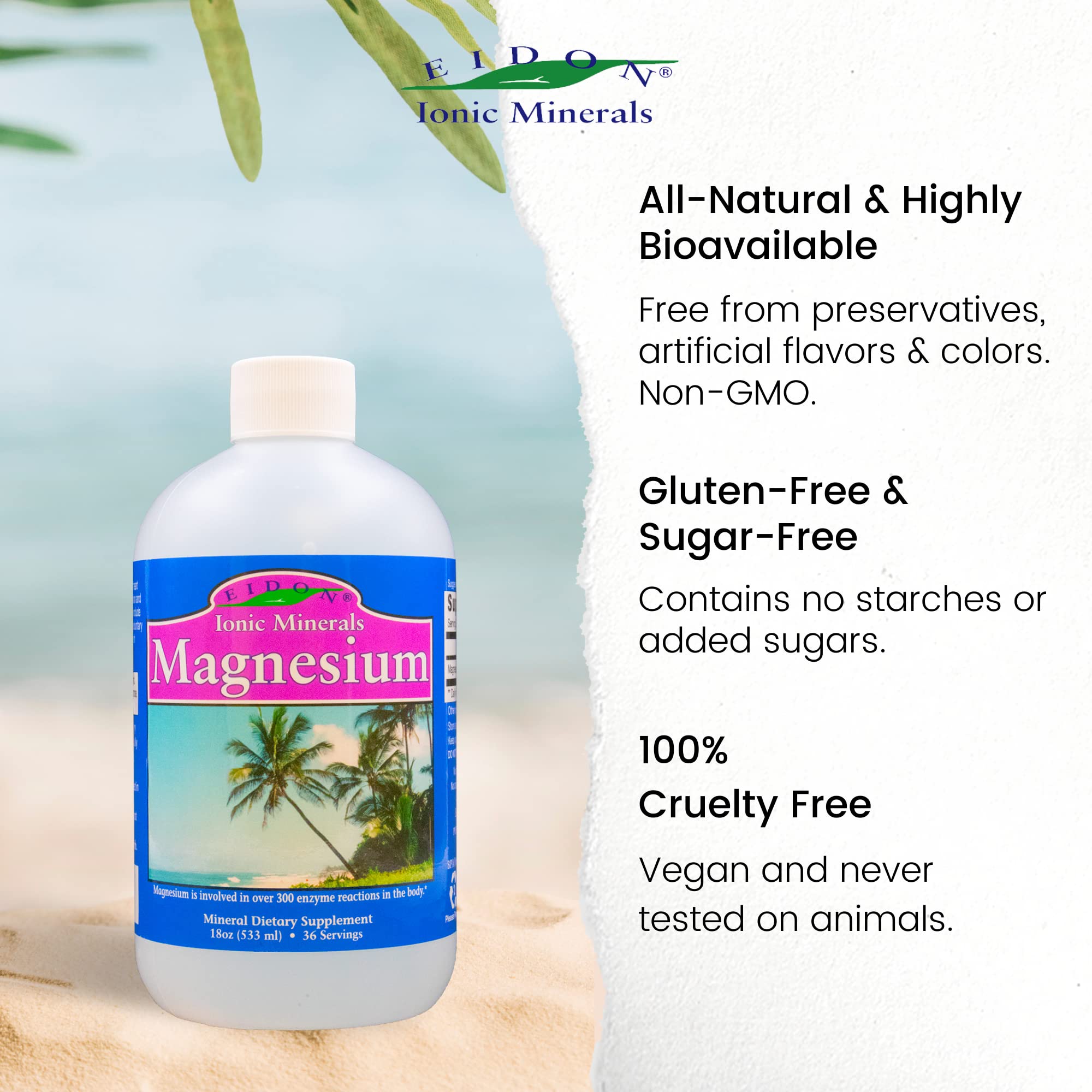 Foto 5 | Suplemento De Magnesio Eidon Liquid Concentrado 532 Ml - Venta Internacional.