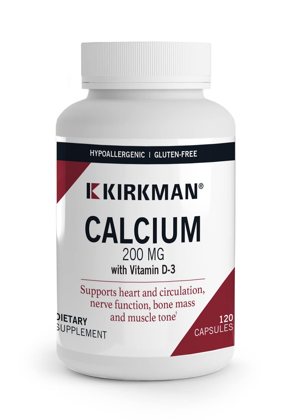 Foto 2 pulgar | Suplemento Kirkman Calcium 200 Mg 120 Cápsulas Vegetarianas - Venta Internacional.
