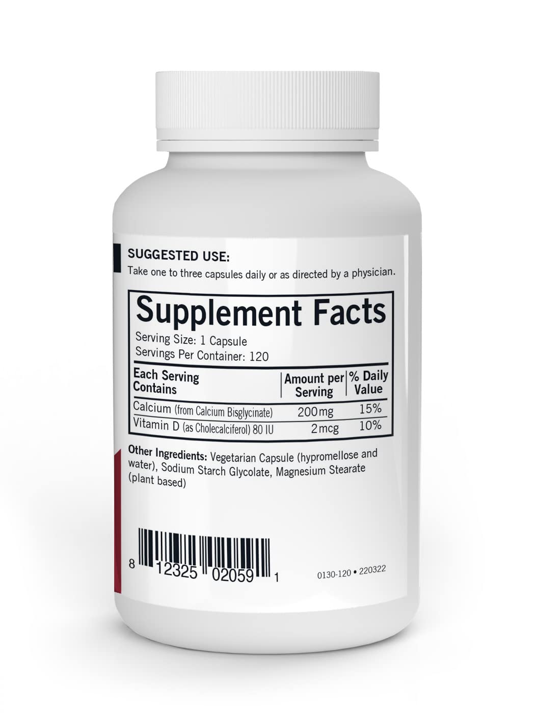 Foto 3 pulgar | Suplemento Kirkman Calcium 200 Mg 120 Cápsulas Vegetarianas - Venta Internacional.