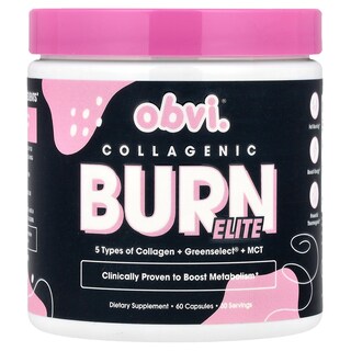 Foto 1 | Suplemento Obvi Collagenic Burn Elite 60 Cápsulas - Venta Internacional.
