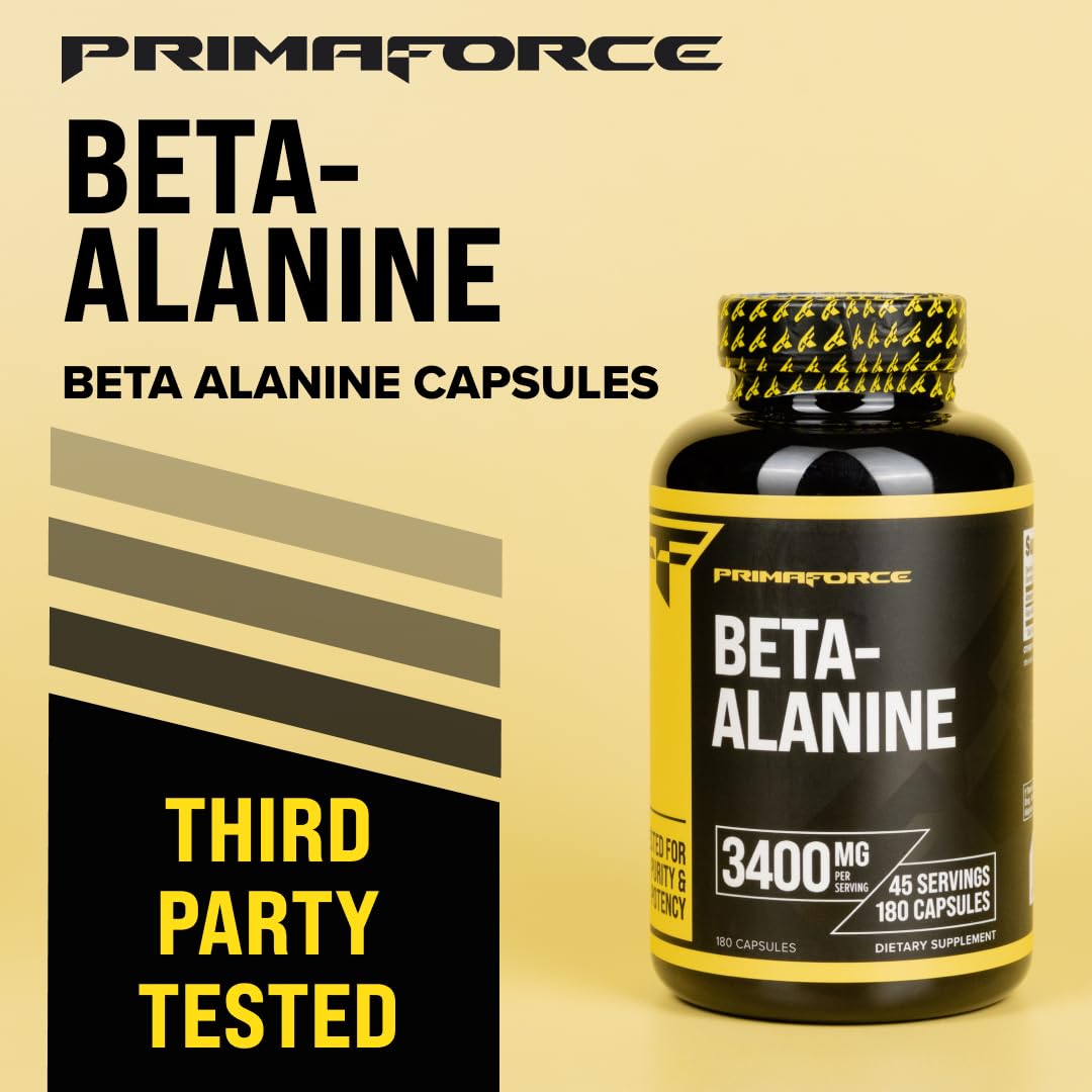 Foto 6 pulgar | Suplemento Primaforce Beta Alanina En Cápsulas De 3.400 Mg, 180 Unidades - Venta Internacional.