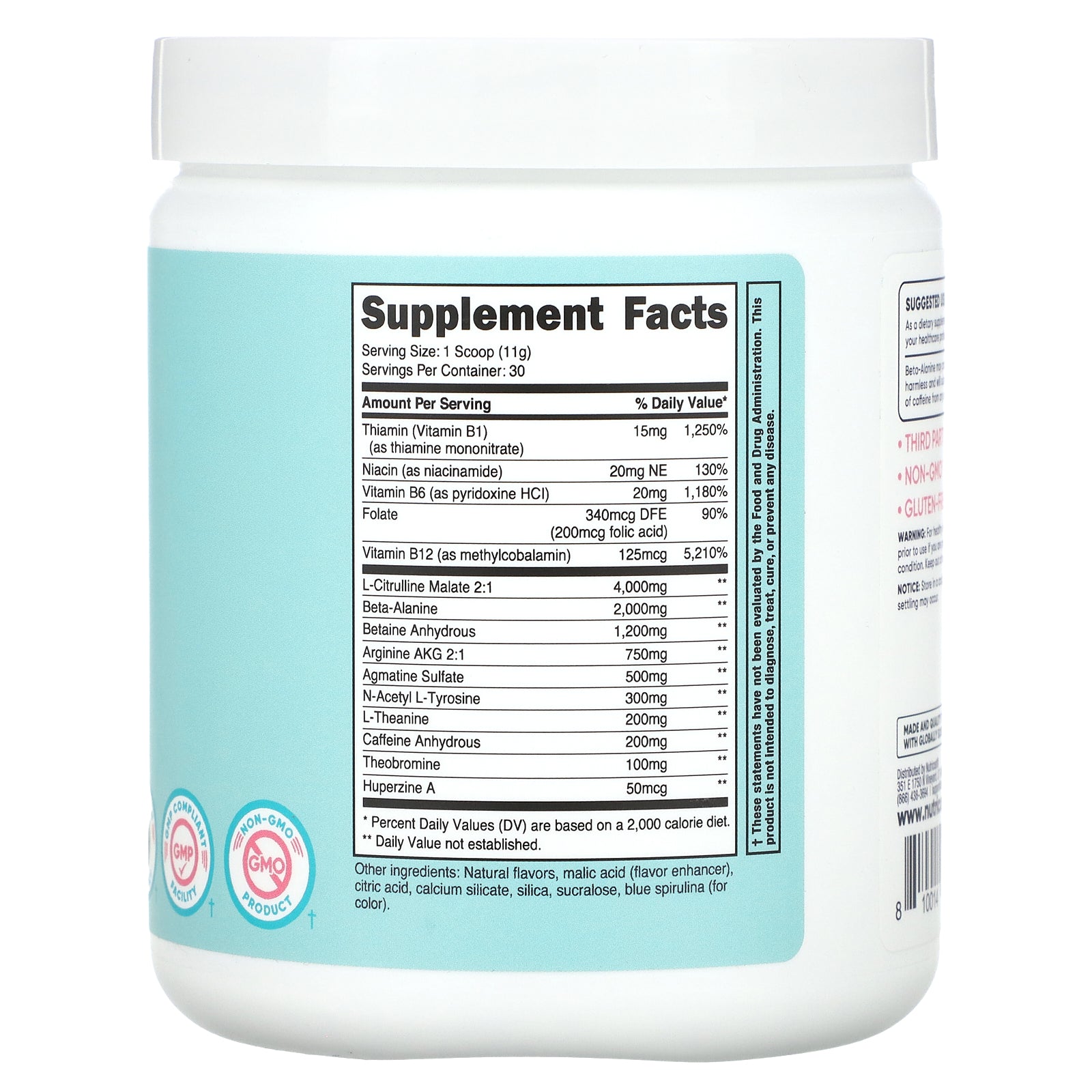 Foto 3 pulgar | Complemento Nutricost Women Pre-entrenamiento Complejo De Frambuesa Azul - Venta Internacional.