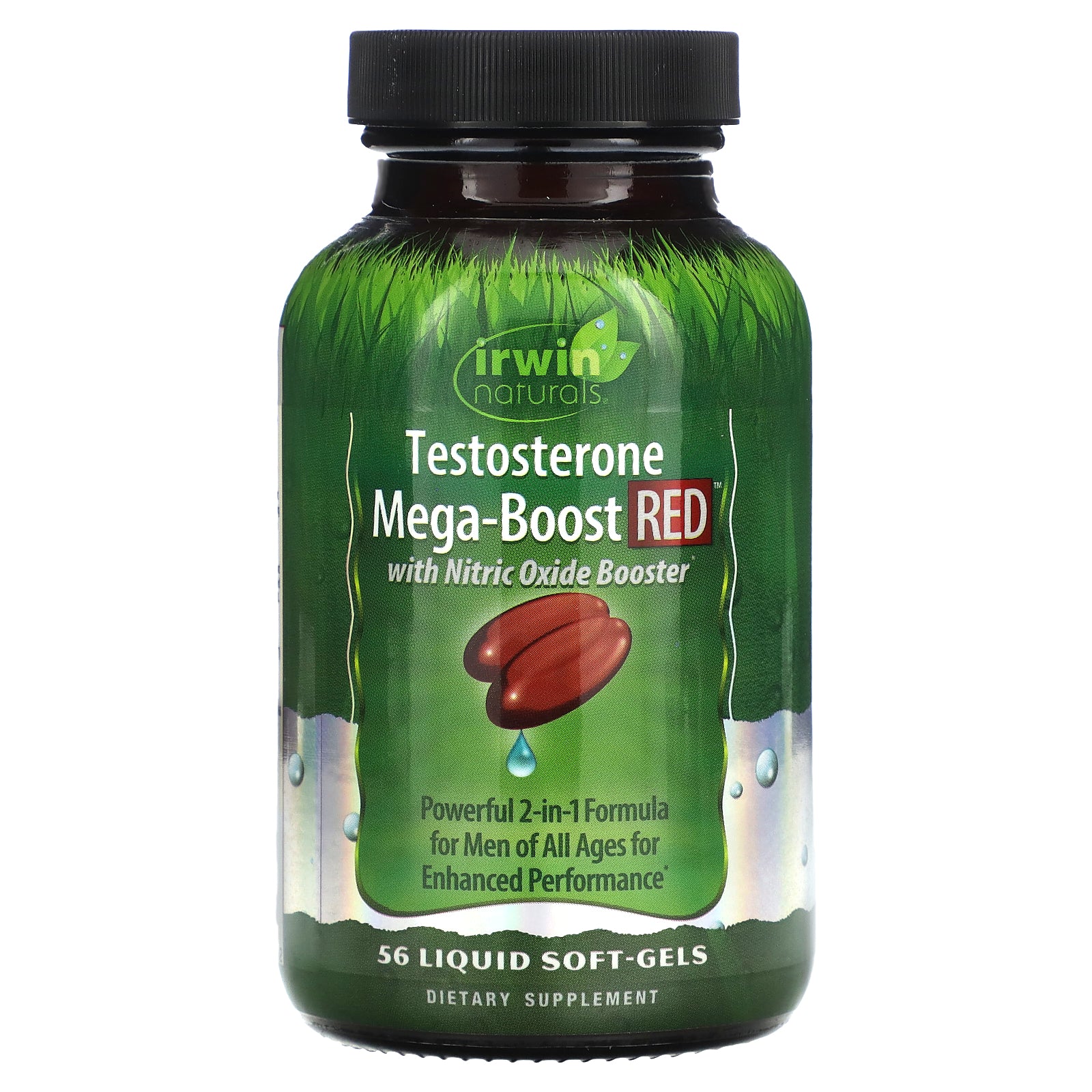 Foto 2 pulgar | Suplemento Irwin Naturals Testosterone Mega-boost Red 56 Cápsulas Blandas - Venta Internacional.