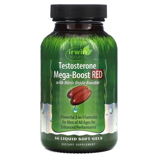Foto 1 | Suplemento Irwin Naturals Testosterone Mega-boost Red 56 Cápsulas Blandas - Venta Internacional.