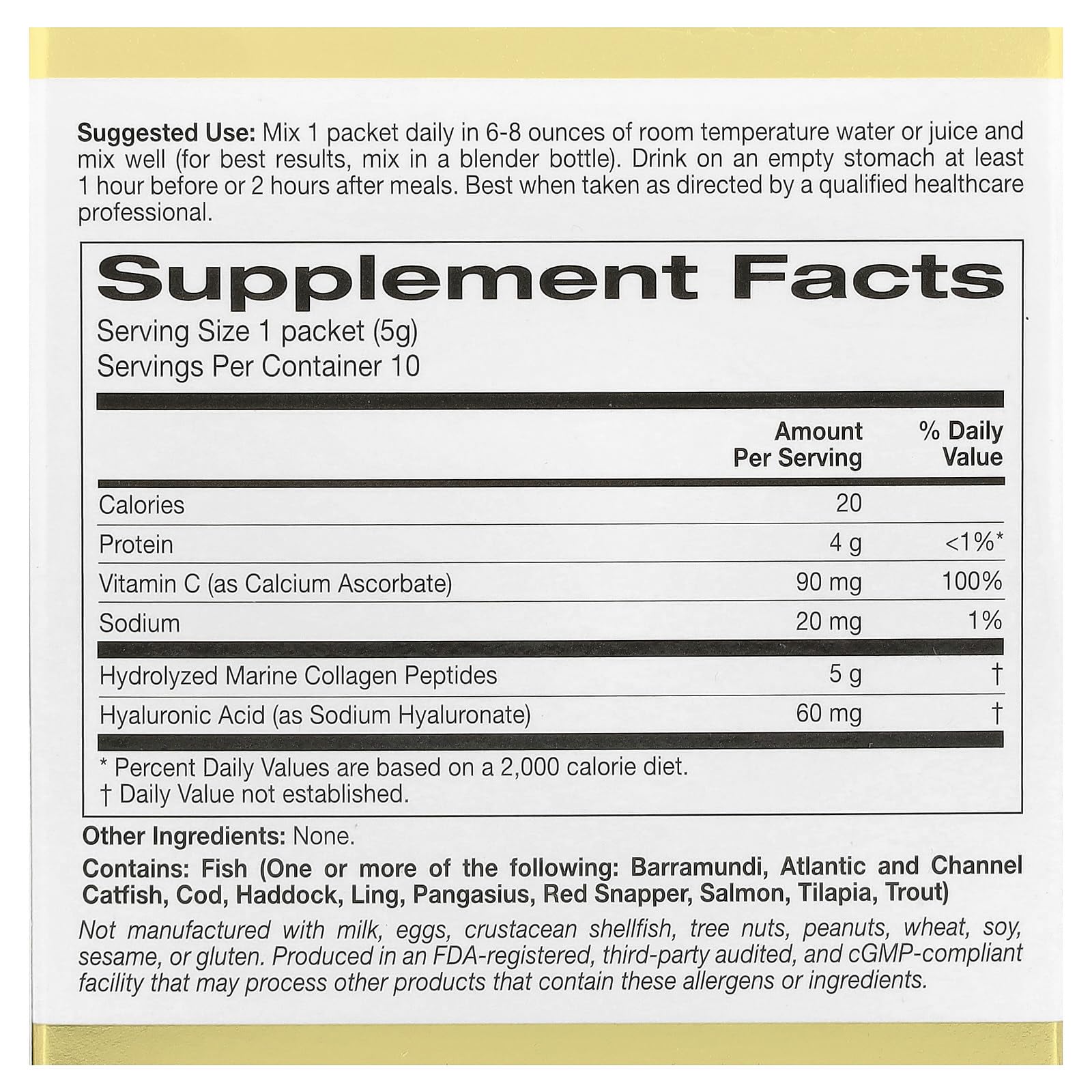 Foto 3 pulgar | Complemente Los Paquetes Collagenup De California Gold Nutrition - Venta Internacional.