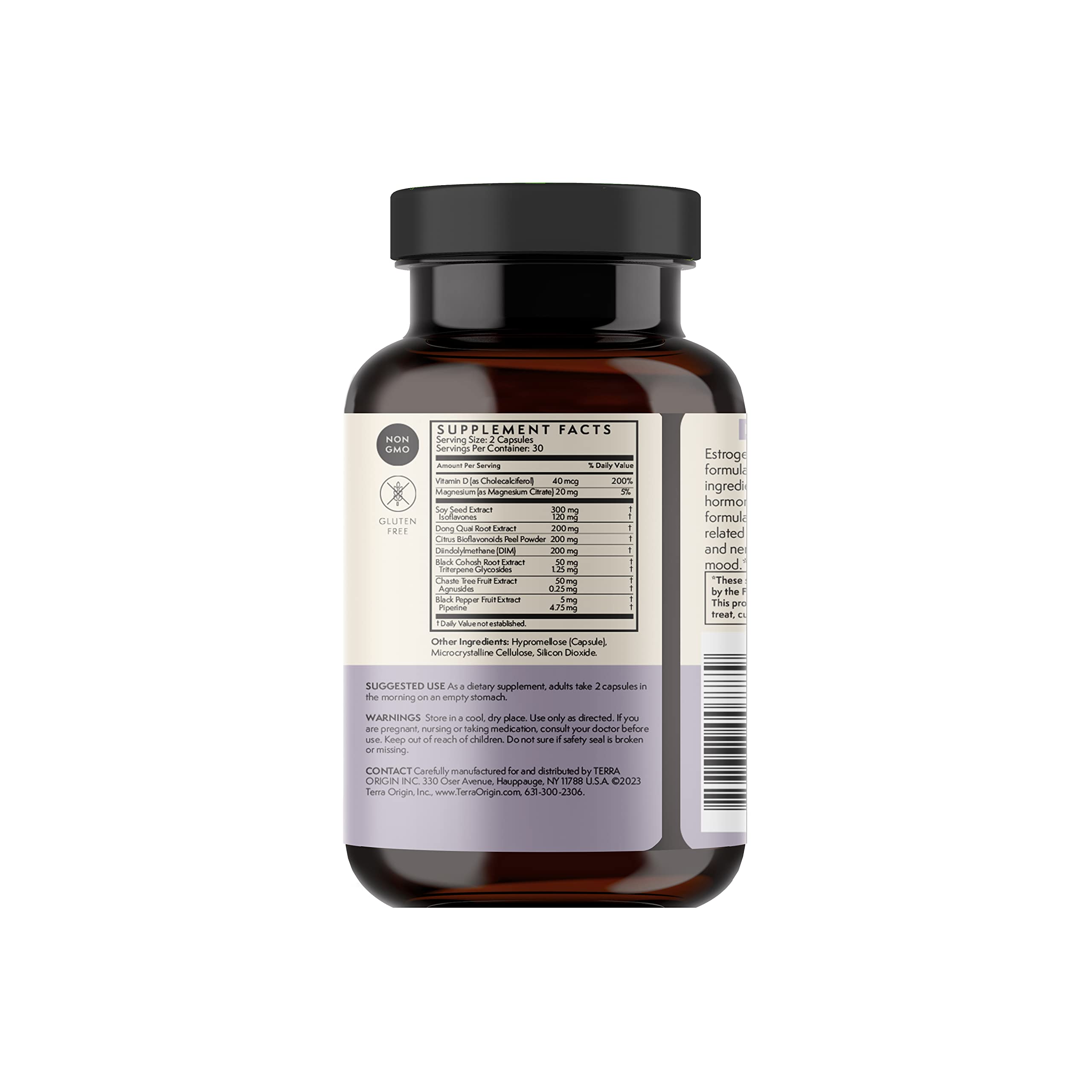 Foto 2 | Suplementos Terra Origin Para La Menopausia Multisintomática 60 Cápsulas - Venta Internacional.