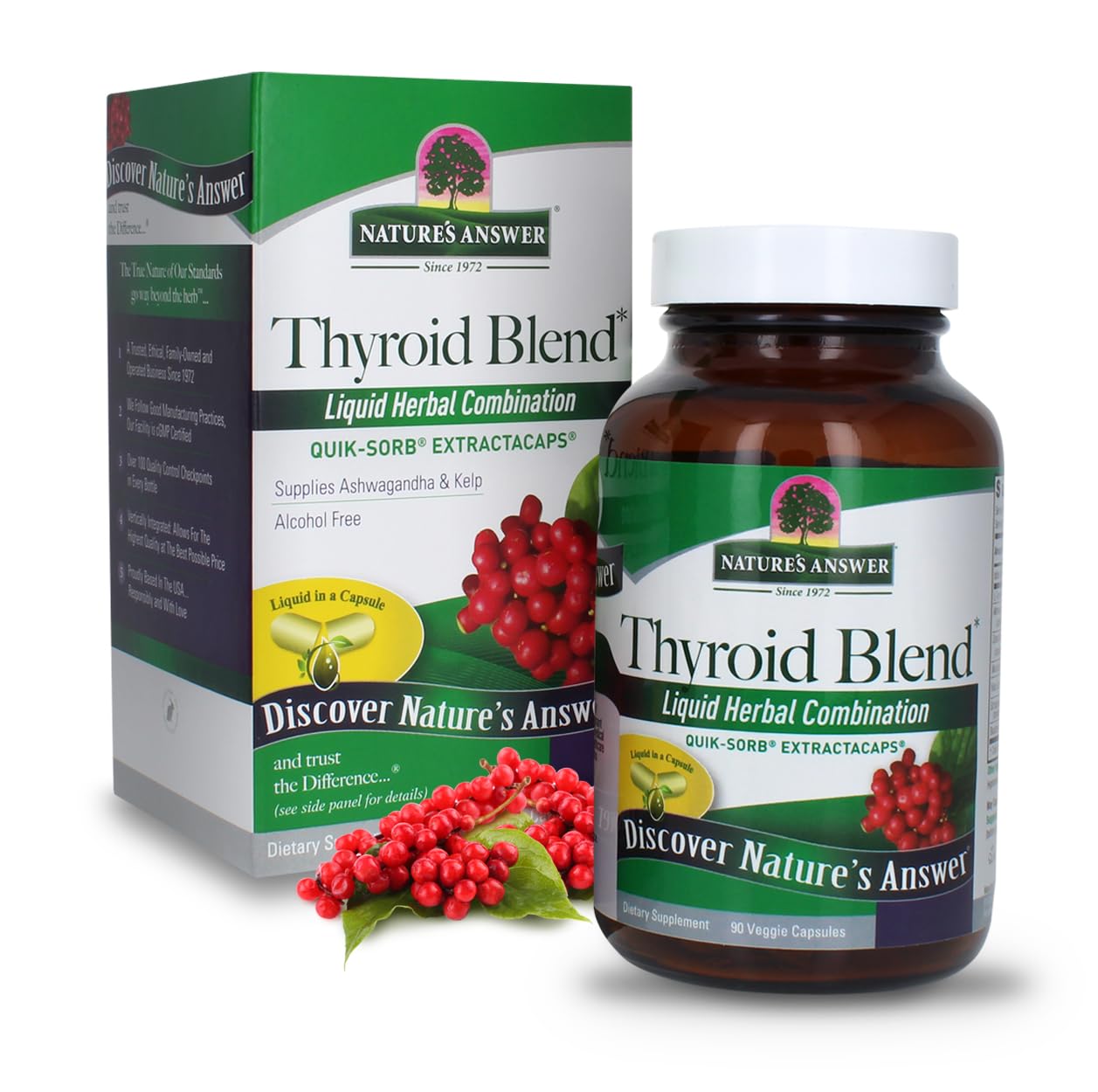 Foto 2 pulgar | Suplemento Nature's Answer Thyroid Complete 90 Cápsulas - Venta Internacional.