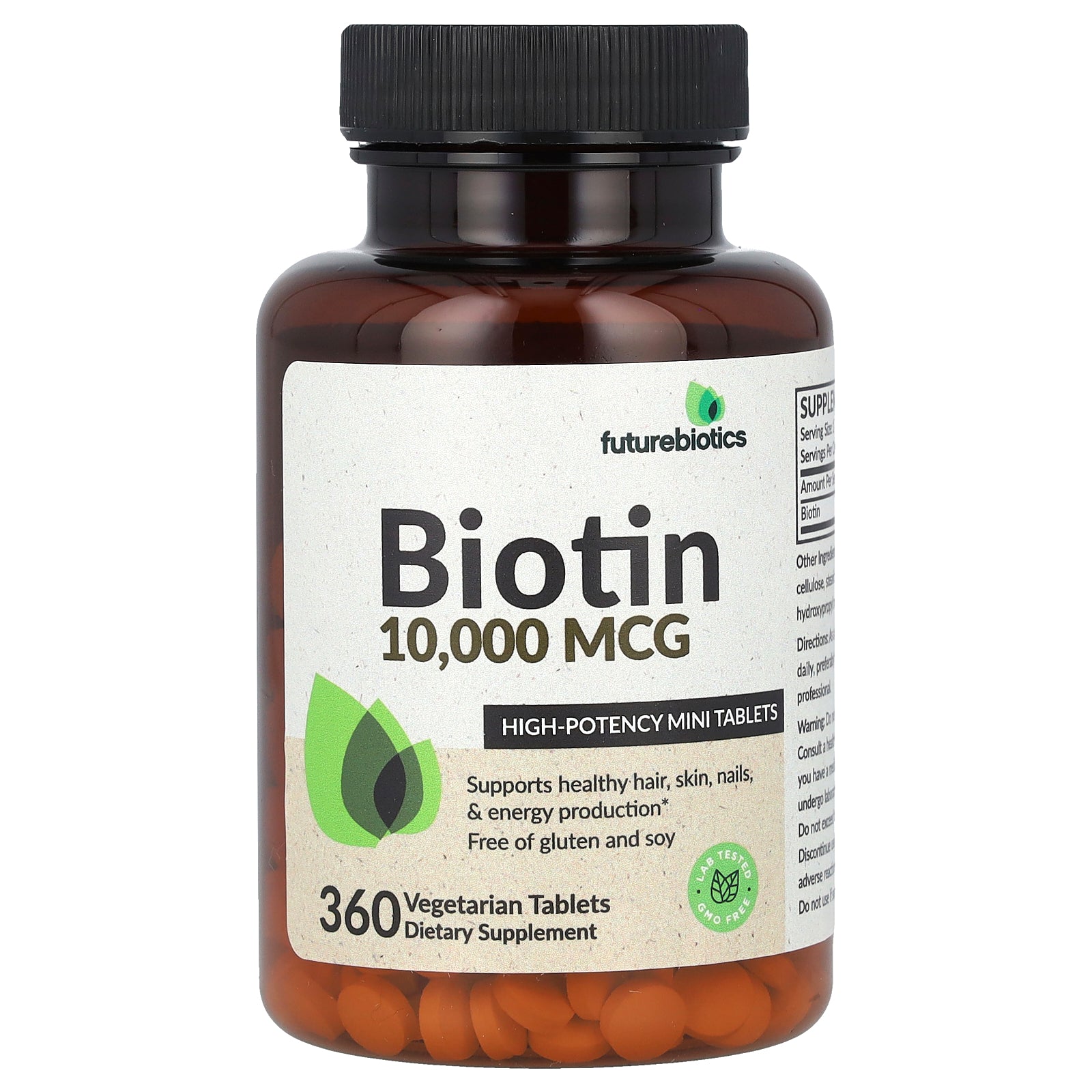 Foto 2 pulgar | Suplemento Futurebiotics De Biotina De Alta Potencia, 10,000 Mcg, 360 Tabletas - Venta Internacional.