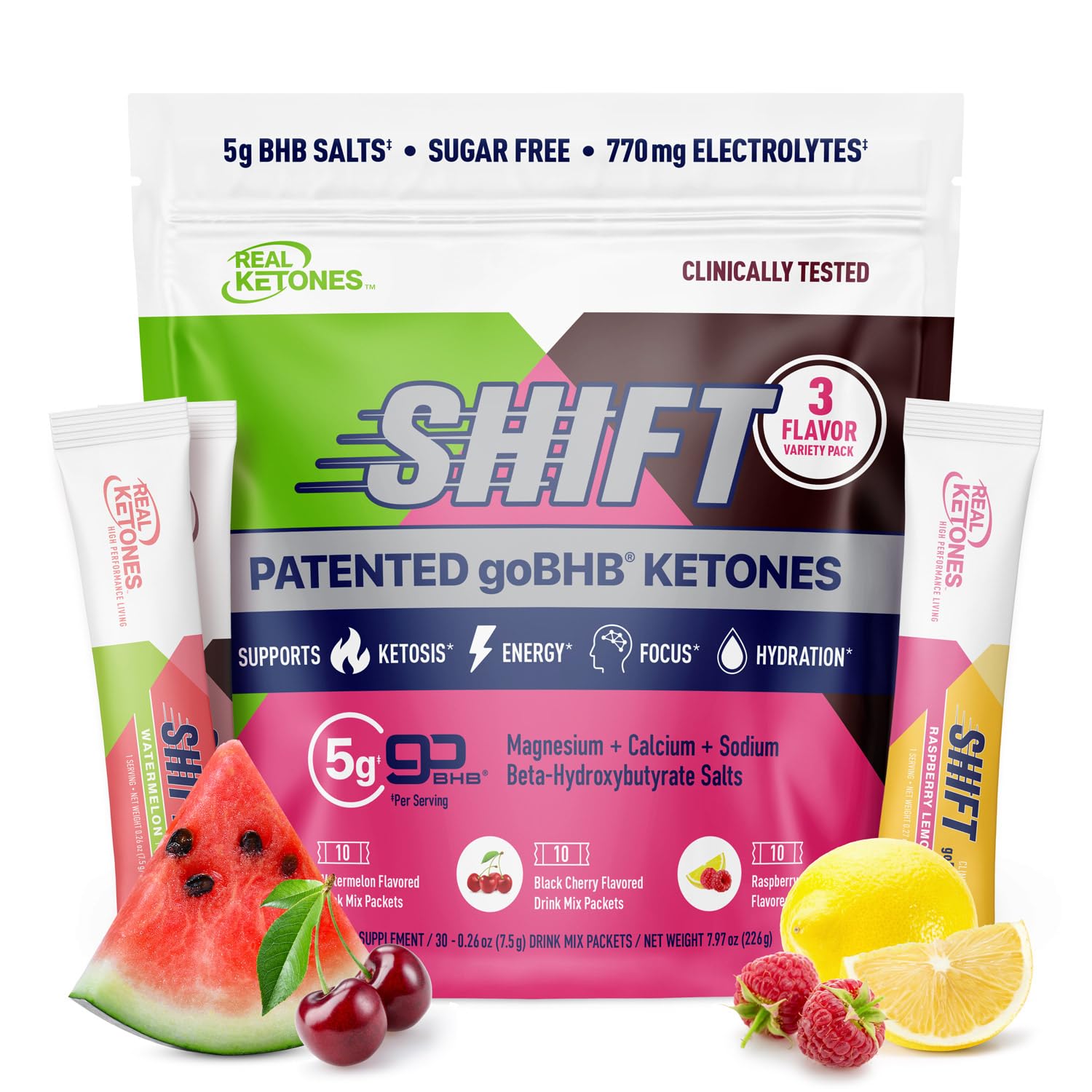 Foto 2 pulgar | Mezcla De Bebidas Keto Electrolytes Real Ketones Bhb, 30 Paquetes - Venta Internacional.