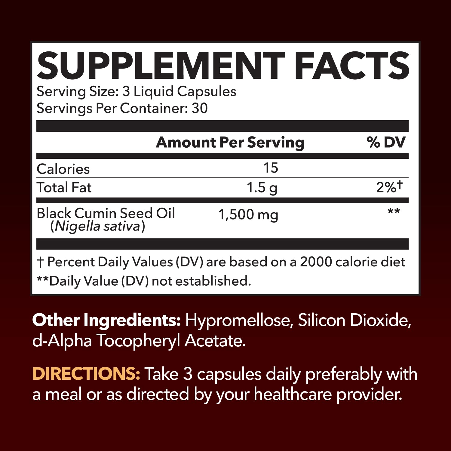 Foto 2 | Suplemento De Aceite De Semilla Negra Havasu Nutrition 1500 Mg 90 Cápsulas - Venta Internacional.