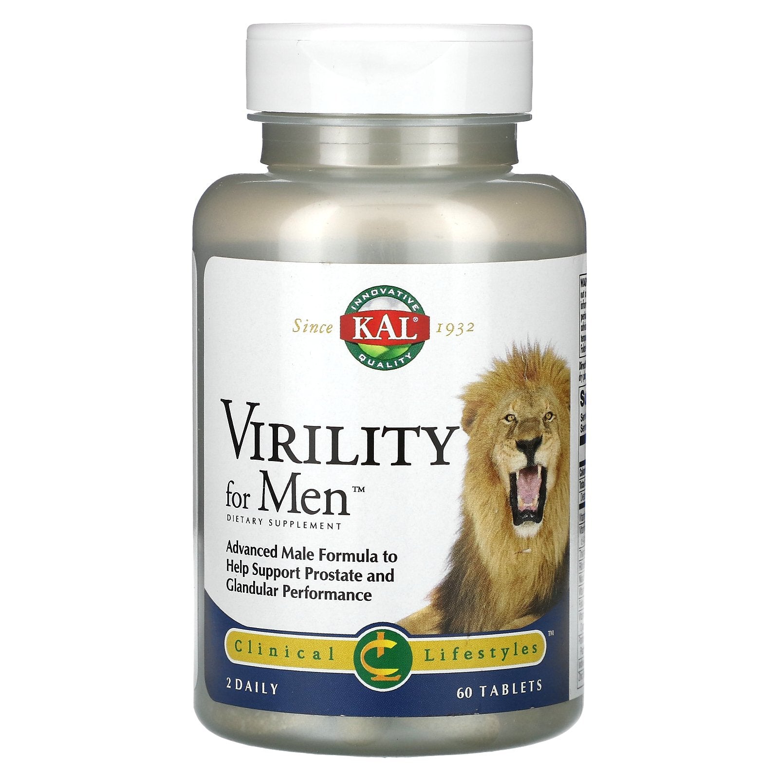 Foto 2 pulgar | Suplemento Kal Virility Para Hombres 60 Comprimidos - Venta Internacional.