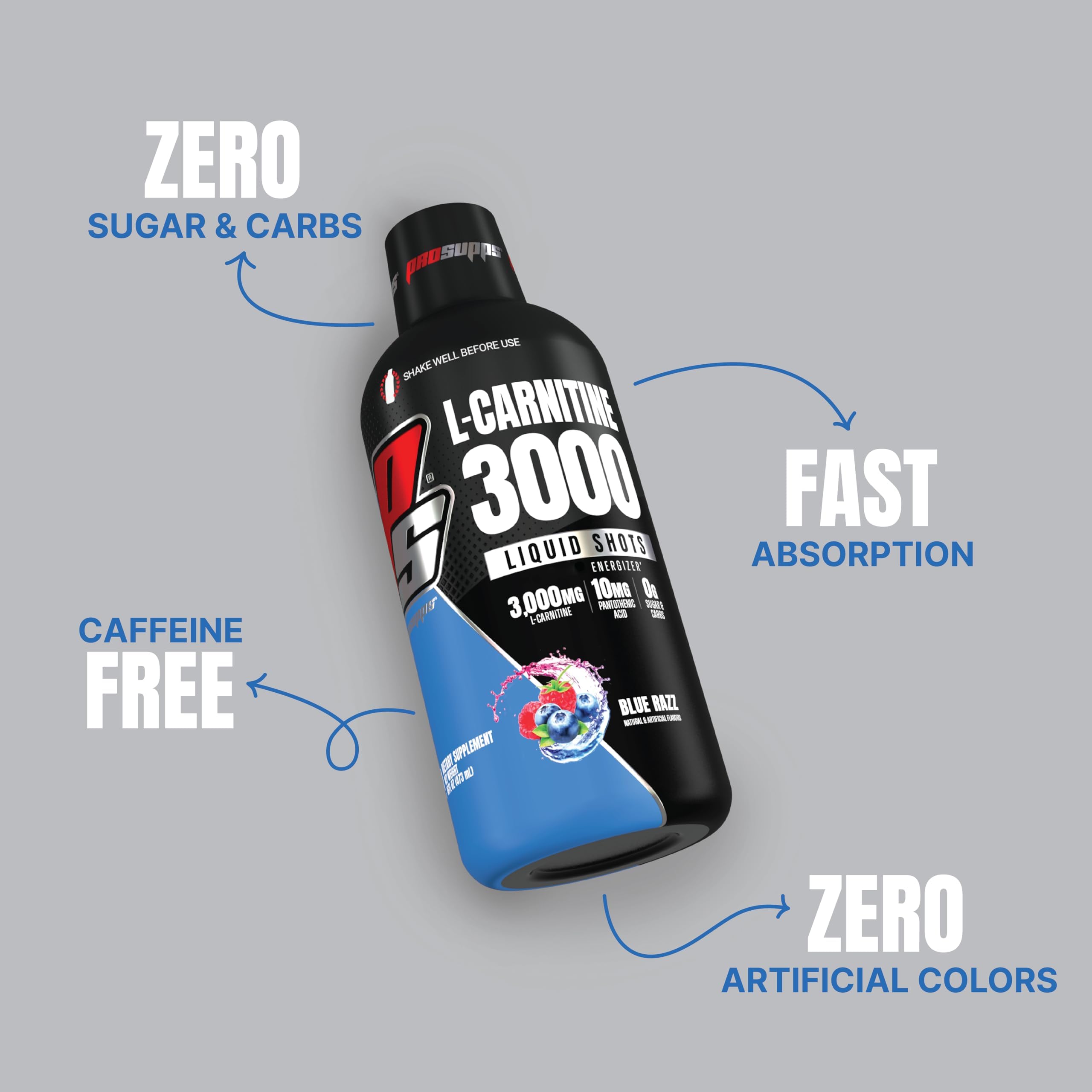 Foto 5 pulgar | Bebida Deportiva Prosupps Blue Razz, Sin Estimulantes De L-carnitina, 3000 Ml - Venta Internacional.