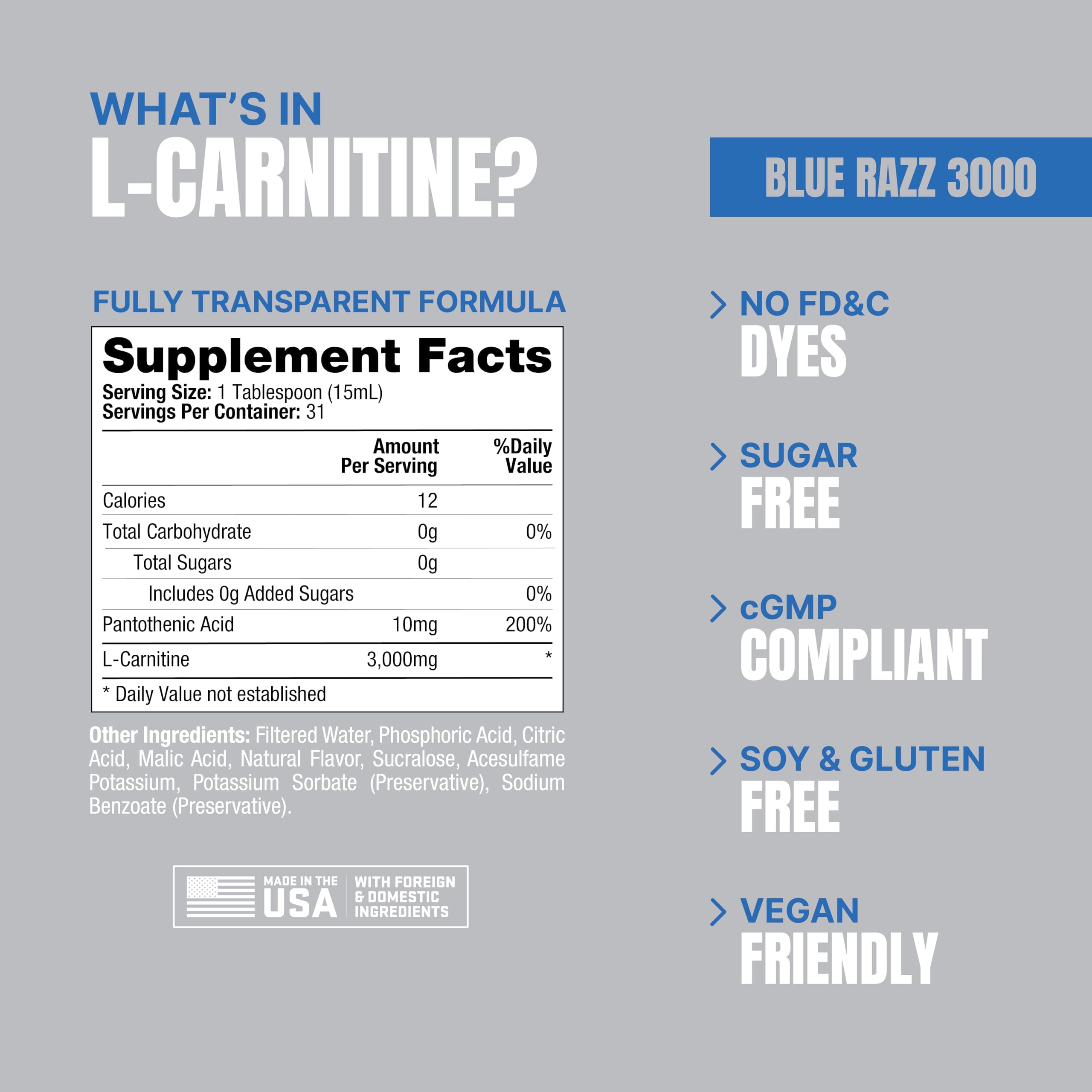 Foto 7 pulgar | Bebida Deportiva Prosupps Blue Razz, Sin Estimulantes De L-carnitina, 3000 Ml - Venta Internacional.