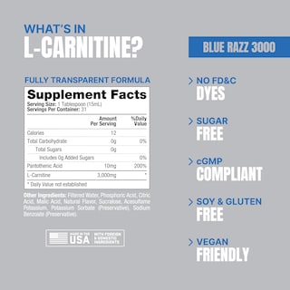 Foto 6 | Bebida Deportiva Prosupps Blue Razz, Sin Estimulantes De L-carnitina, 3000 Ml - Venta Internacional.