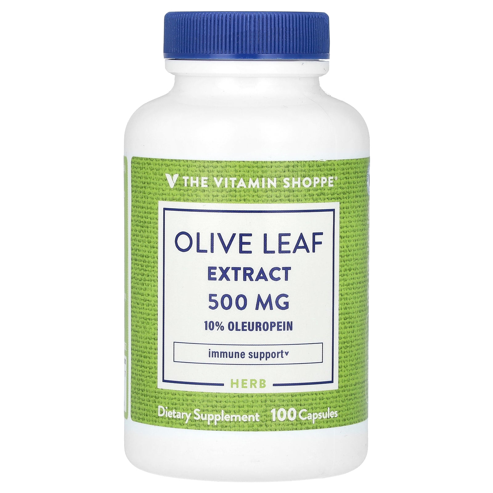 Foto 2 pulgar | Suplemento De Extracto De Hoja De Olivo De The Vitamin Shoppe, 500 Mg, 100 Cápsulas - Venta Internacional.