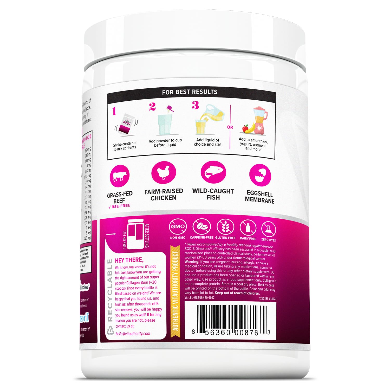 Foto 4 pulgar | Complejo De Belleza En Polvo Collagen Burn Ultimate, 20 Porciones - Venta Internacional.