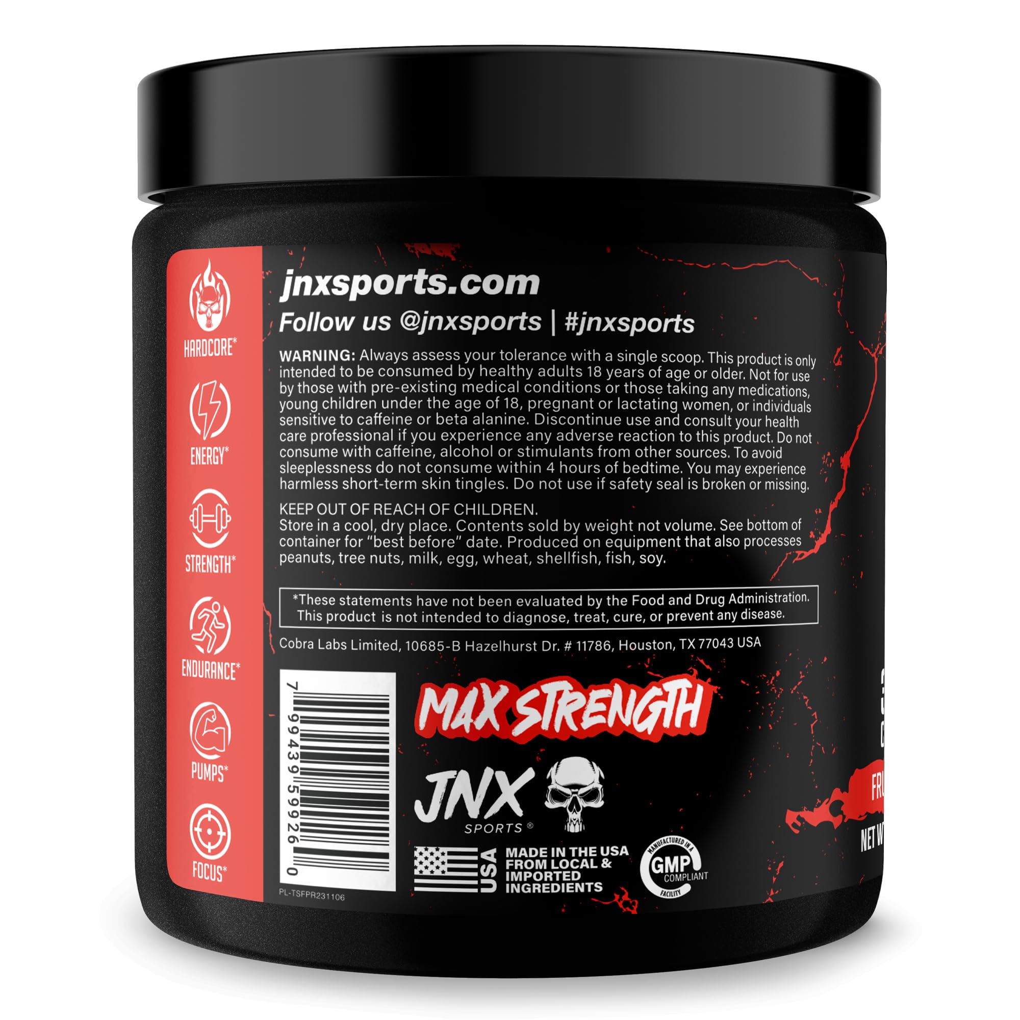 Foto 3 pulgar | Preworkout Jnx Sports ¡la Sombra! Ponche De Frutas, 30 Porciones - Venta Internacional.