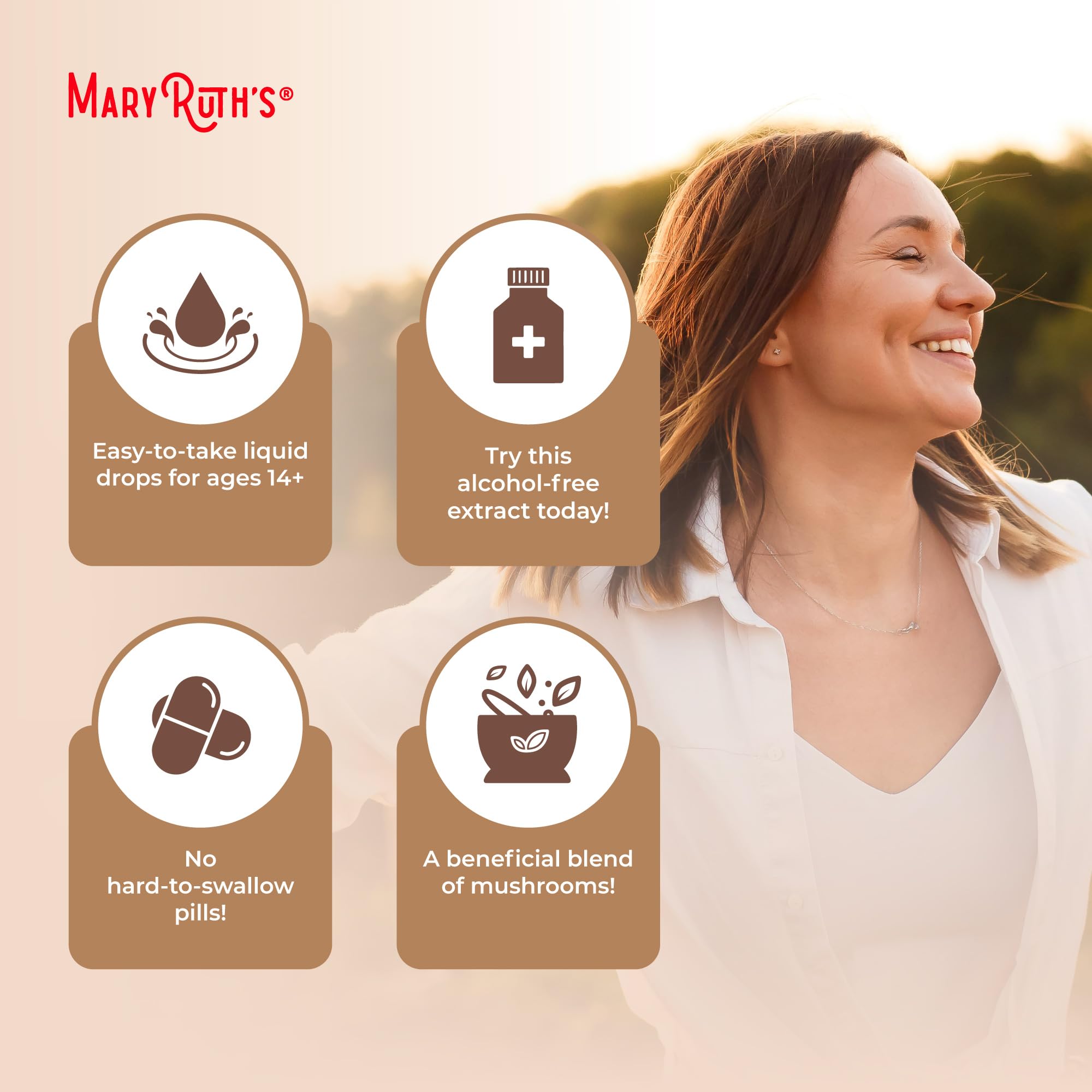 Foto 7 pulgar | Mushroom Complex MaryRuth Organics 30 ml-Venta Internacional