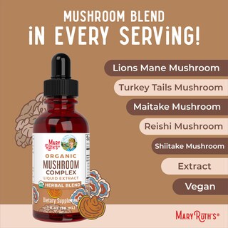 Foto 7 | Mushroom Complex MaryRuth Organics 30 ml-Venta Internacional
