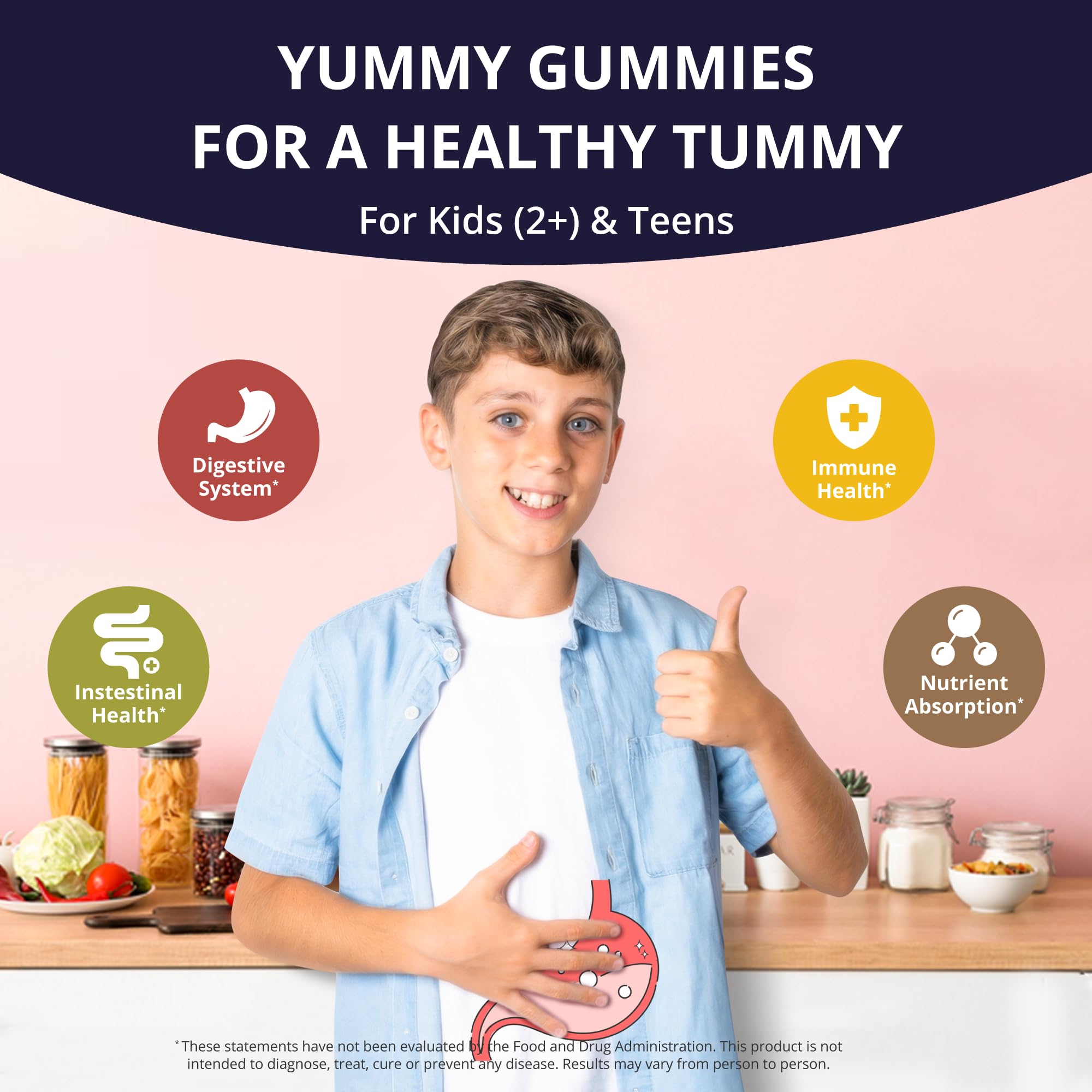 Foto 3 pulgar | Gomitas Probióticas Nubest Para La Salud Digestiva E Intestinal 60 Unidades - Venta Internacional.