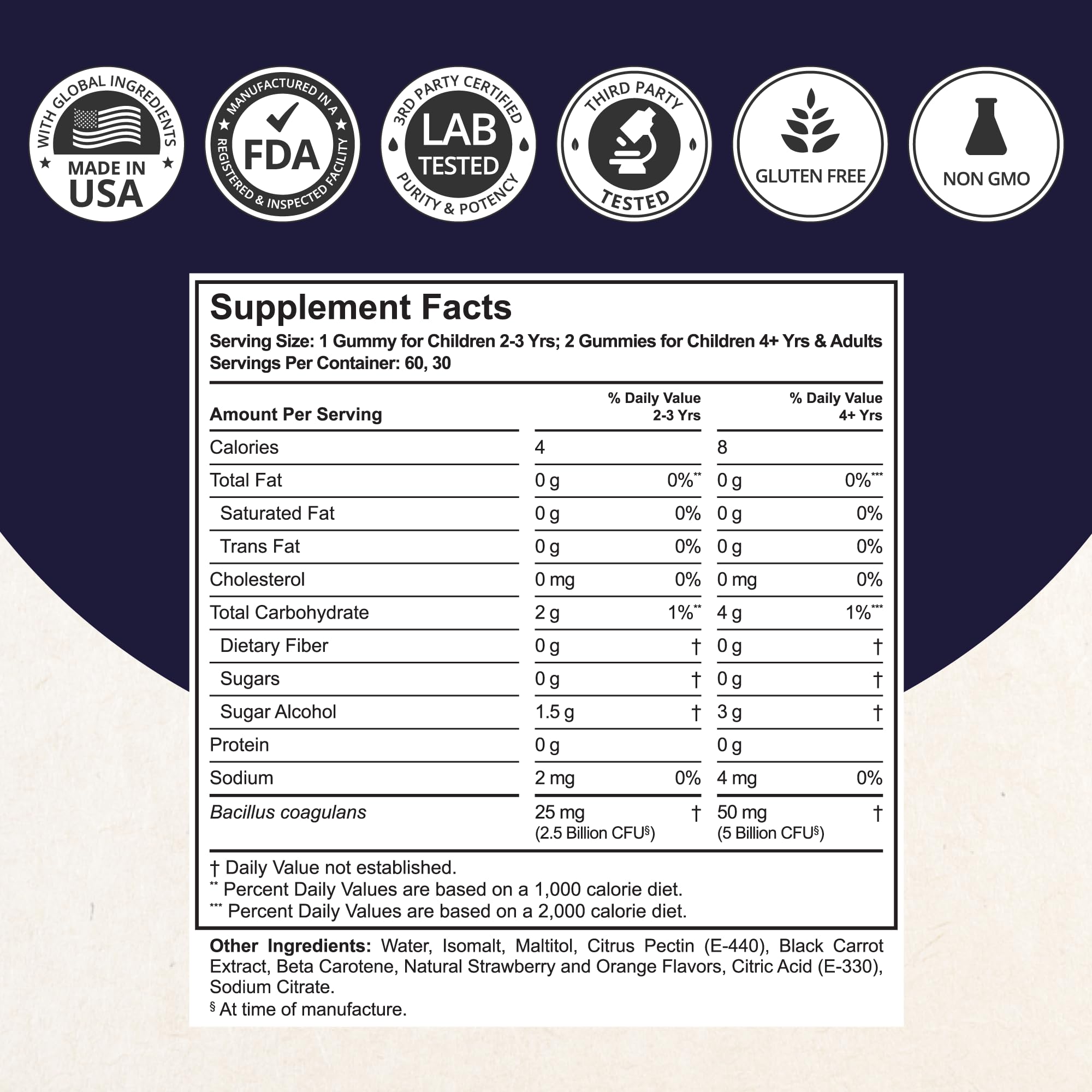 Foto 6 pulgar | Gomitas Probióticas Nubest Para La Salud Digestiva E Intestinal 60 Unidades - Venta Internacional.