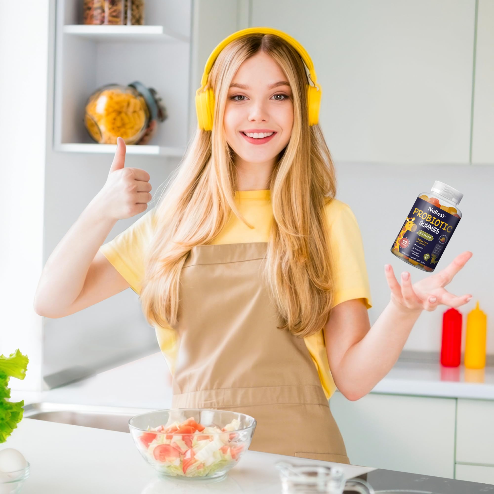 Foto 7 | Gomitas Probióticas Nubest Para La Salud Digestiva E Intestinal 60 Unidades - Venta Internacional.
