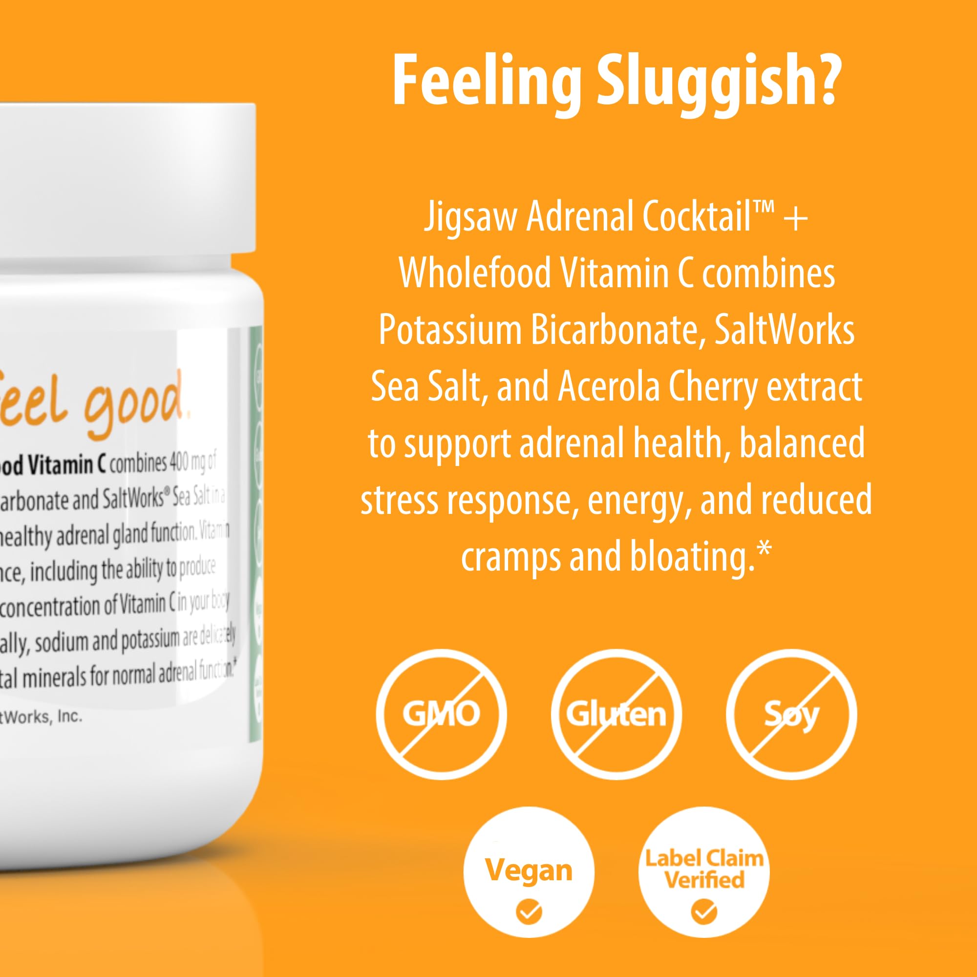 Foto 4 pulgar | Suplemento Jigsaw Health Adrenal Cocktail con Vitamina C 60 Porciones - Venta Internacional