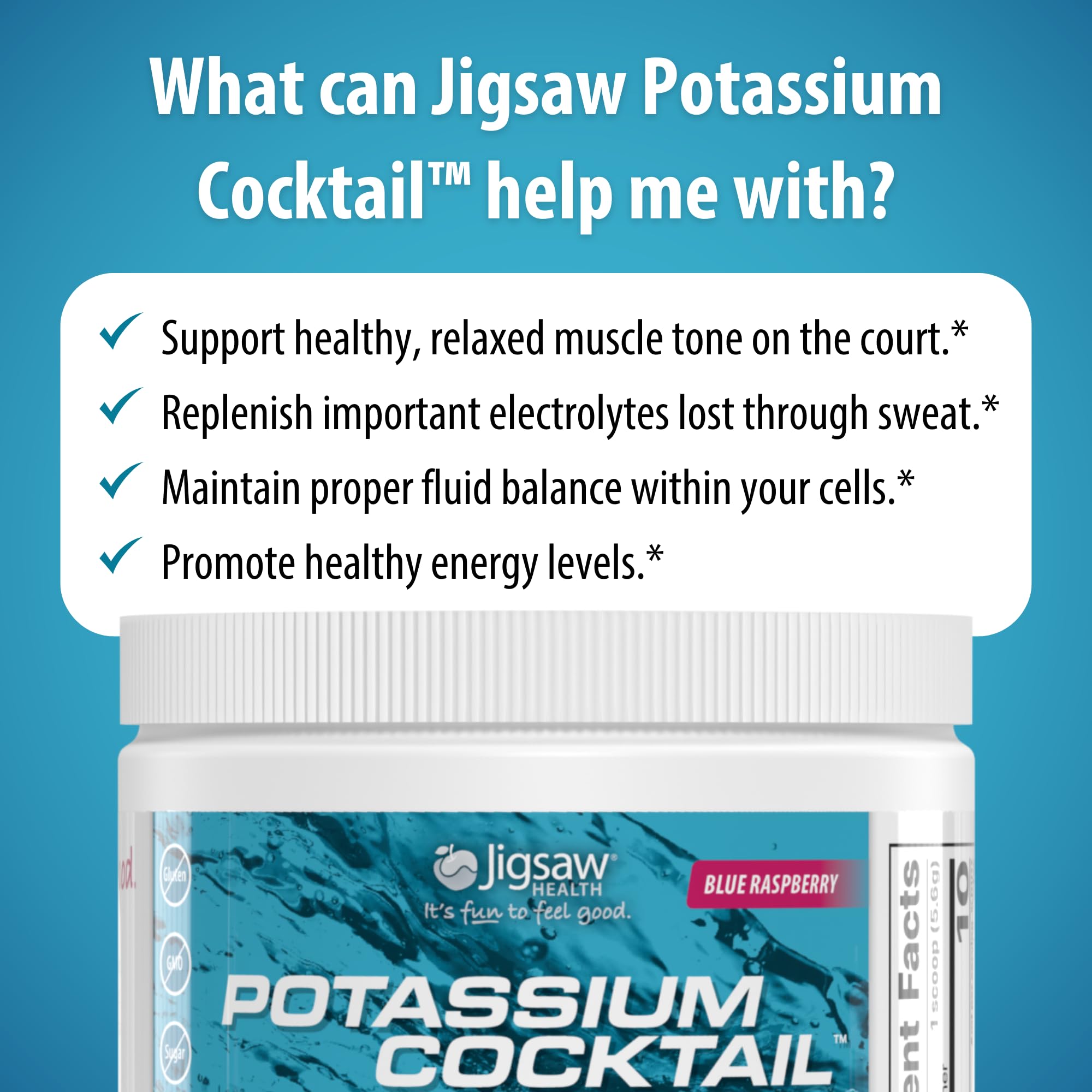 Foto 8 pulgar | Suplemento Jigsaw Health Potasio Cocktail Blue Frambuesa - Venta Internacional