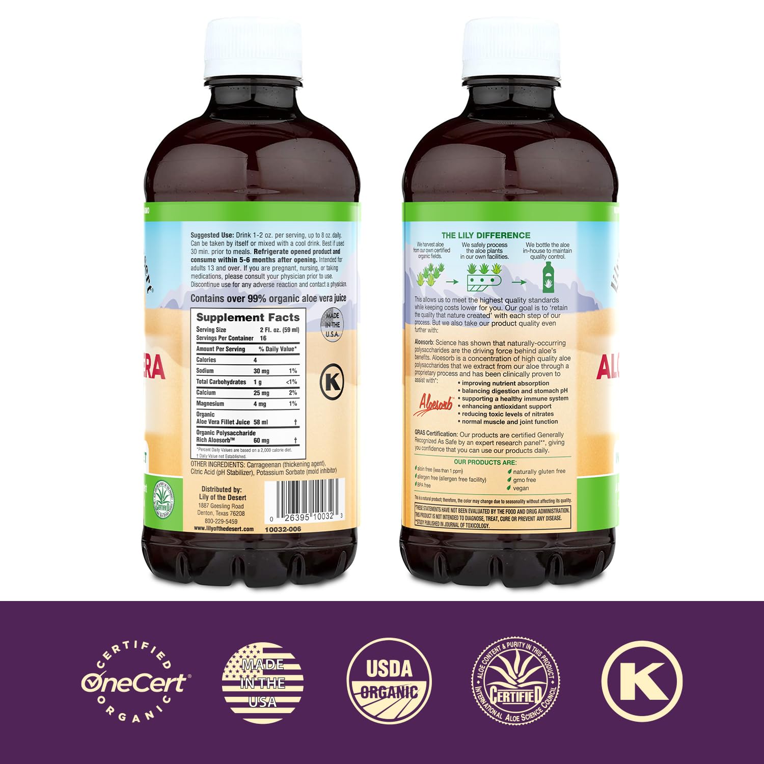 Foto 3 pulgar | Lirio del Desierto en Gel de Aloe Vera 946 ml - Venta Internacional