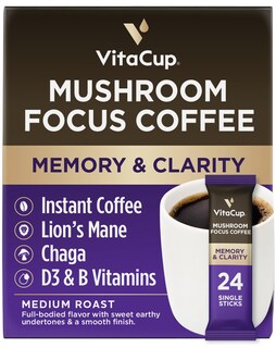 Foto 1 | Mushroom Focus Coffe Vitacup 24 Unidades-Venta Internacional