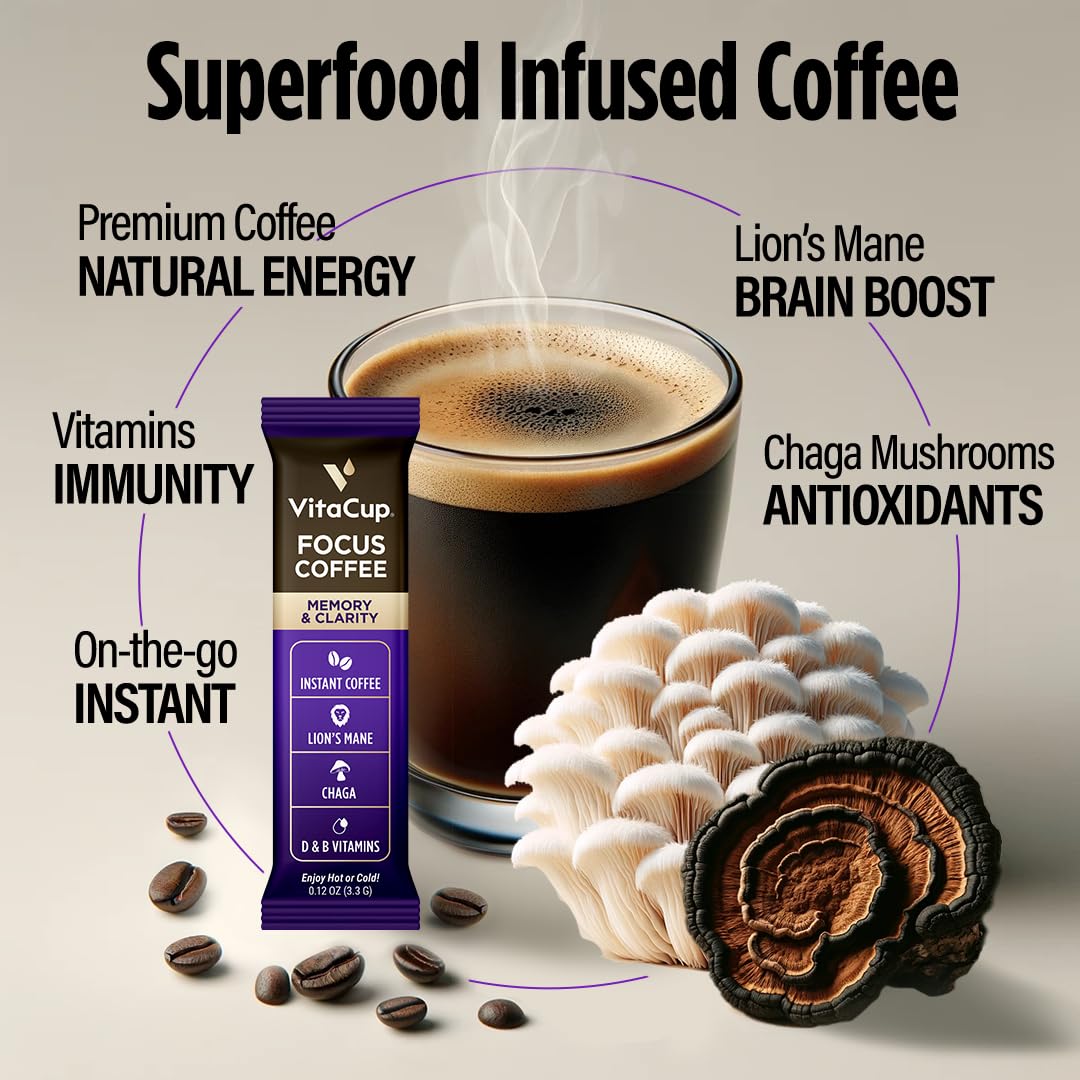 Foto 4 pulgar | Mushroom Focus Coffe Vitacup 24 Unidades-Venta Internacional