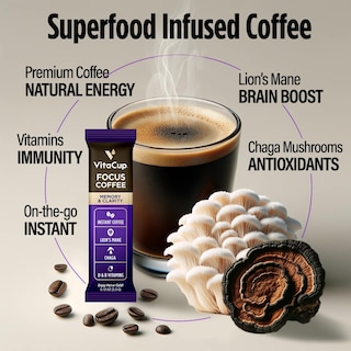 Foto 3 | Mushroom Focus Coffe Vitacup 24 Unidades-Venta Internacional
