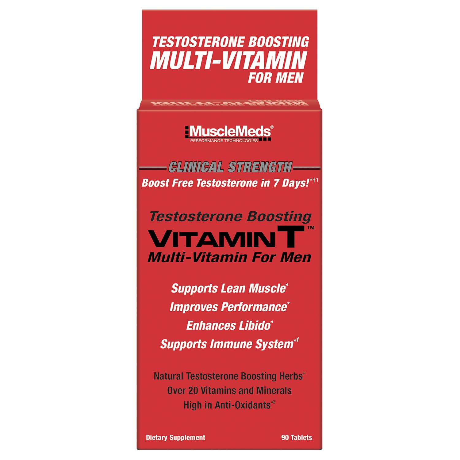 Foto 2 pulgar | Multivitamínico MuscleMeds Vitamin T Daily Complete para Hombres 90 Unidades - Venta Internacional
