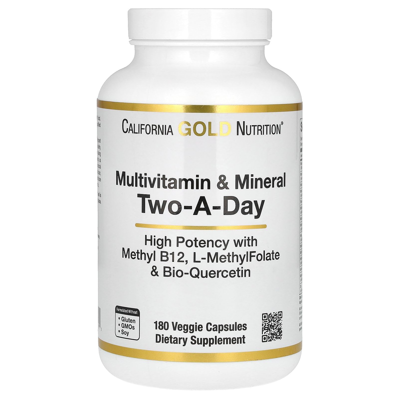 Foto 2 pulgar | Suplemento Multivitamínico California Gold Nutrition 180 Cápsulas - Venta Internacional