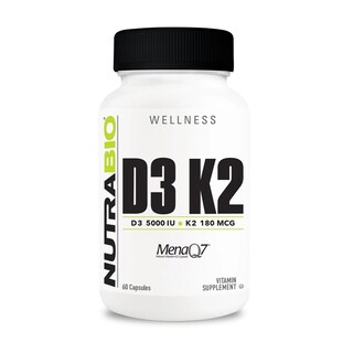 Foto 1 | Suplemento Nutrabio de Vitamina D3 K2 5000 Ui 180 Mcg 60 Cápsulas - Venta Internacional