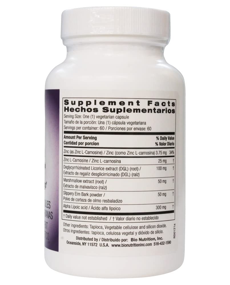 Foto 3 pulgar | Suplemento Bio Nutrition Leaky Gut Wellness 60 Cápsulas Vegetarianas - Venta Internacional