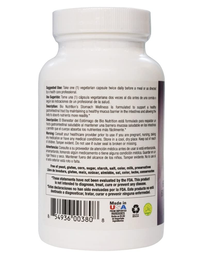 Foto 4 pulgar | Suplemento Bio Nutrition Leaky Gut Wellness 60 Cápsulas Vegetarianas - Venta Internacional