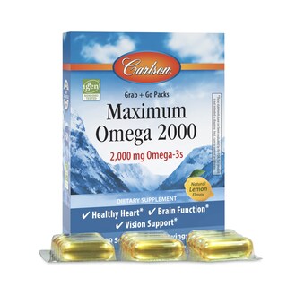 Foto 1 | Suplemento de Aceite de Pescado Carlson Maximum Omega 2000 30 Cápsulas - Venta Internacional